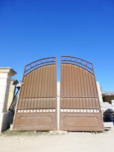   PROVENCAL WROUGHT IRON GATE.