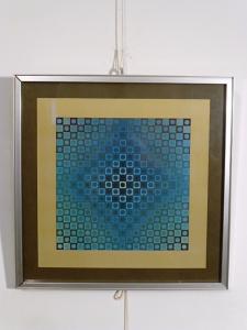 SERIGRAPHIE DE VASARELY VICTOR - BOGLAR- 1966