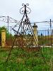 OLD WROUGHT IRON SWING CHAIR. EARLY XXETH CENTURY.