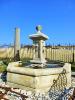 PROVENCAL CENTRAL FOUNTAIN IN WHITE NATURAL STONE.